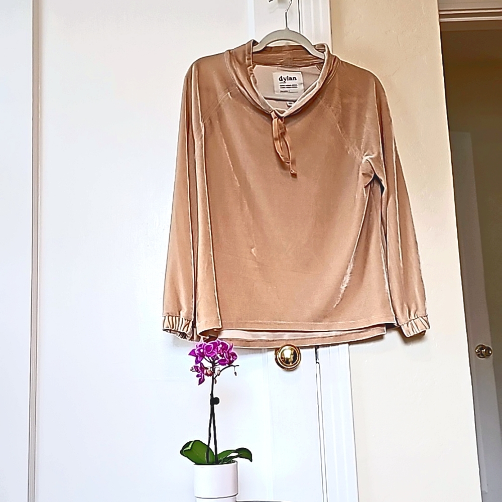 Dylan long sleeve velvet blouse | NWOT, never worn, size small FREE SHIPPING!